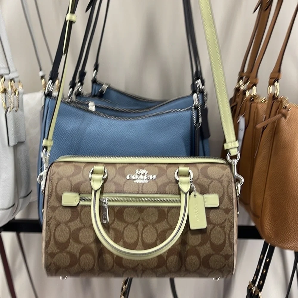 Coach Rowan Satchel In Signature Canvas
SV/Khaki/Pale Lime - Picture 14 of 16